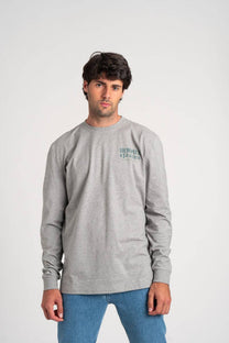 T-shirt grigia a maniche lunghe Humpier Classics