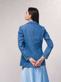 Blazer in denim da donna