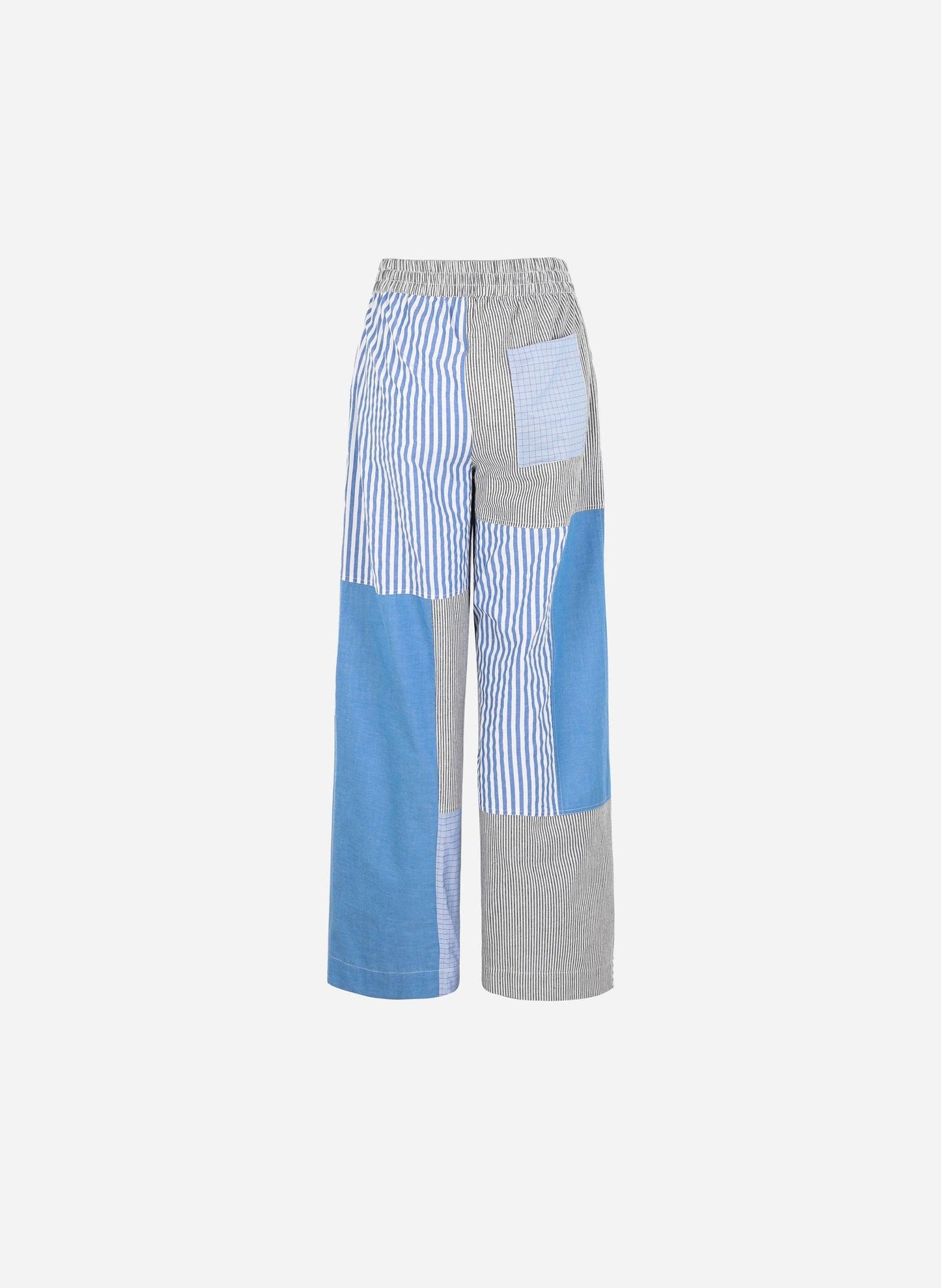 Pantaloni Raissa Blu a Patchwork