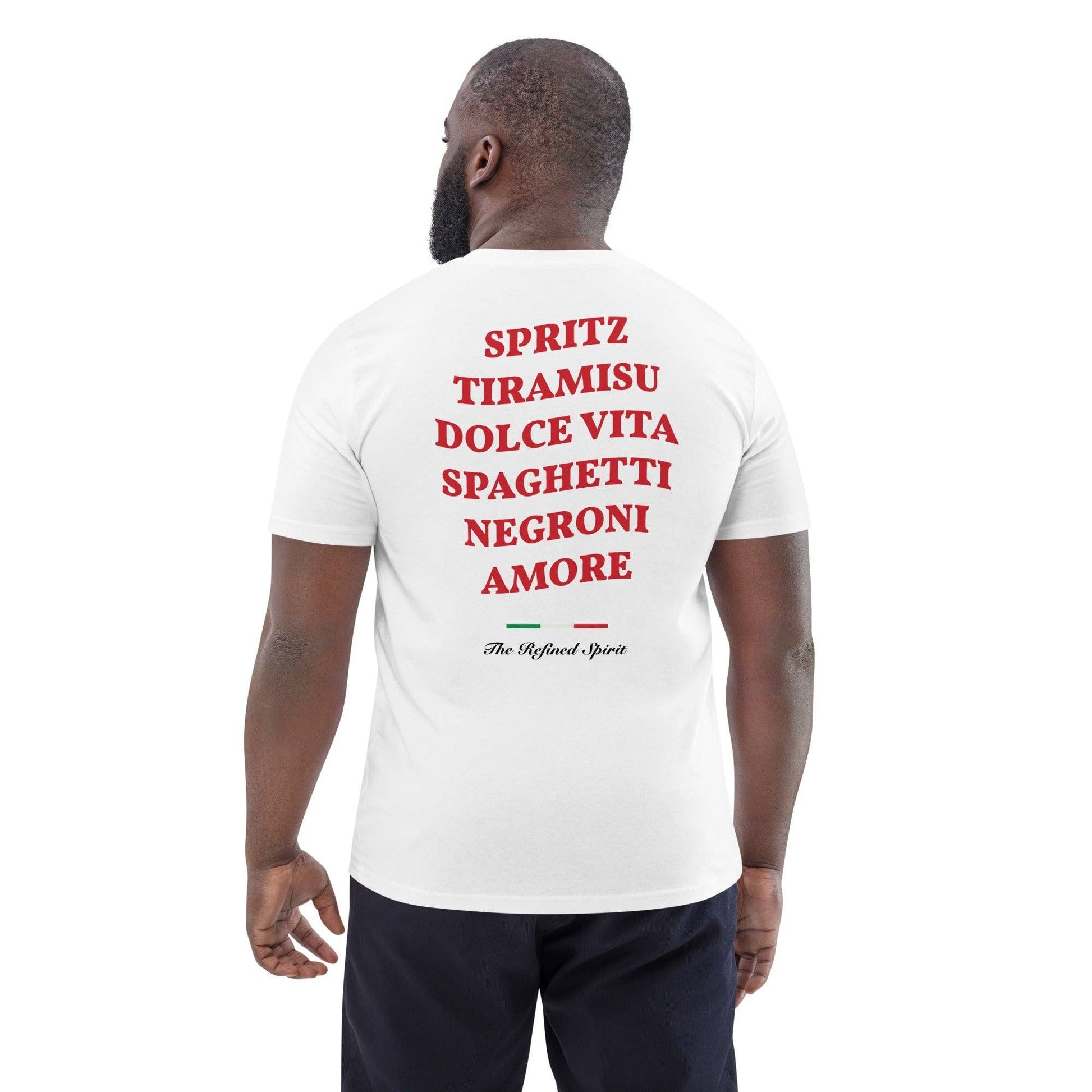 T-shirt unisex in cotone biologico con stampa Spritz e Dolce Vita