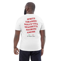 T-shirt unisex in cotone biologico con stampa Spritz e Dolce Vita