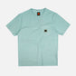 T-shirt pigmentata in garza verde costa