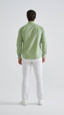 Camicia verde comfort easy iron