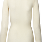Maglia dolcevita Anna in lana bianco sporco