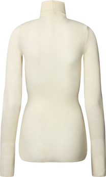 Maglia dolcevita Anna in lana bianco sporco