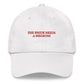 Cappellino ricamato “The Bride Needs a Negroni”