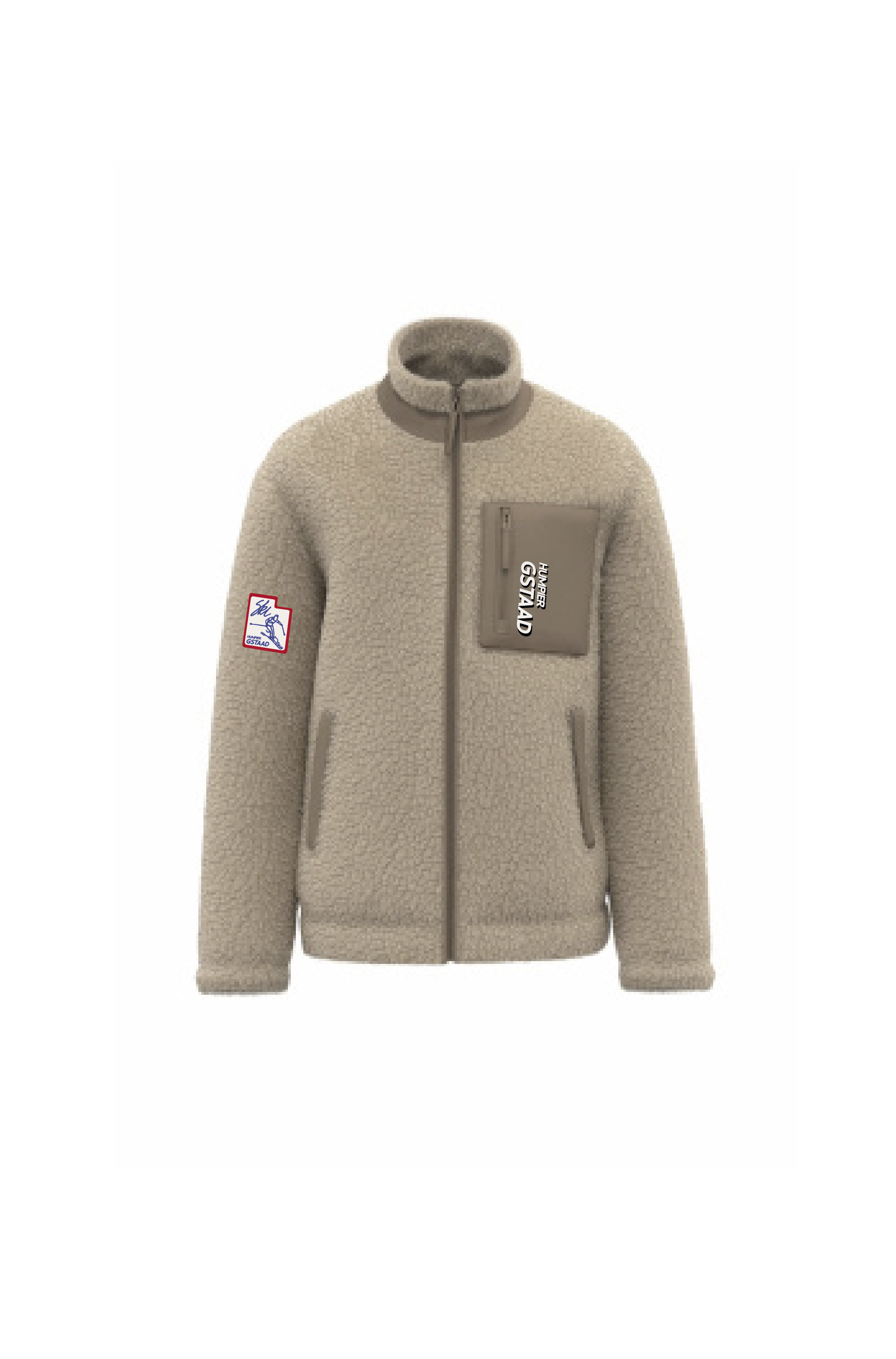 Giacca in pile sherpa Wet Sand Gstaad