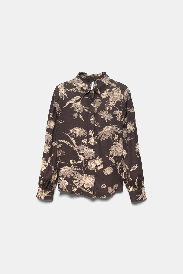 Camicia floreale in viscosa