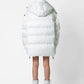 Parka oversize con logo