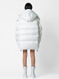 Parka oversize con logo
