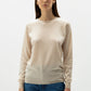 Pullover girocollo in lana merino extrafine