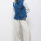 Gilet in denim da donna