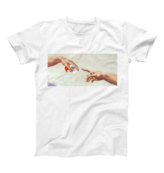 T-shirt street art Kinder of the Gods in cotone biologico
