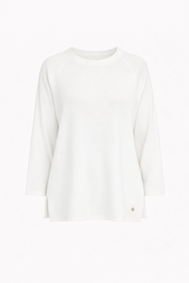 Jersey donna relaxed fit con spacchi laterali