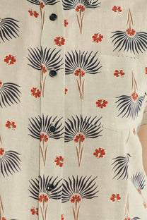 Camicia Bea a maniche corte con stampa Aloha Floral