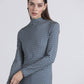 Top a maniche lunghe con collo alto