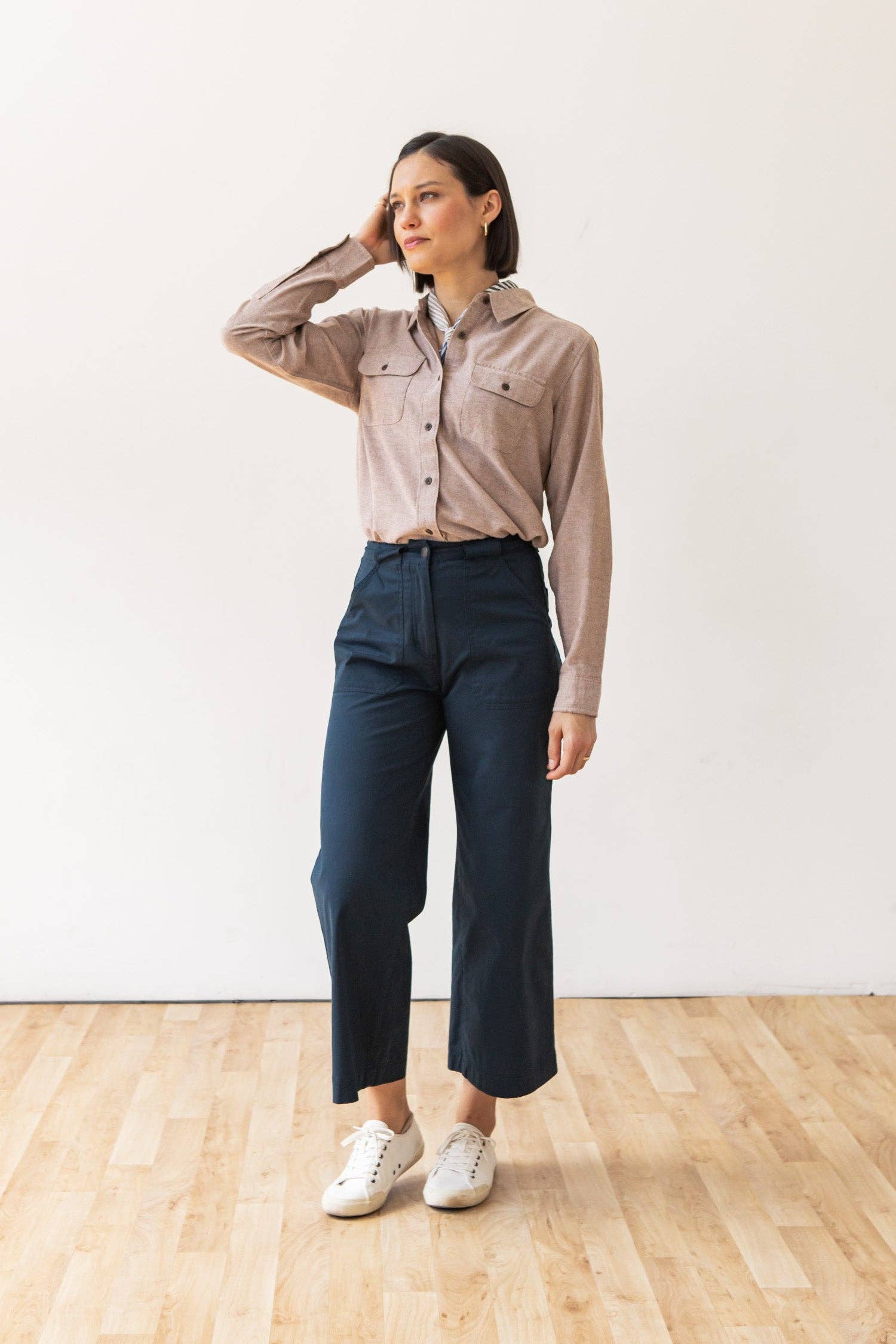 Camicia Lenon in chambray ruggine