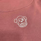 Felpa unisex oversize Bendita Locura ricamata color wine