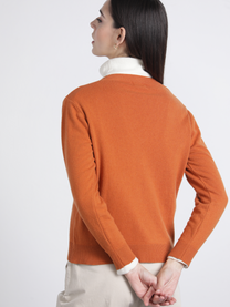 Maglione in maglia scollo a V vestibilità rilassata