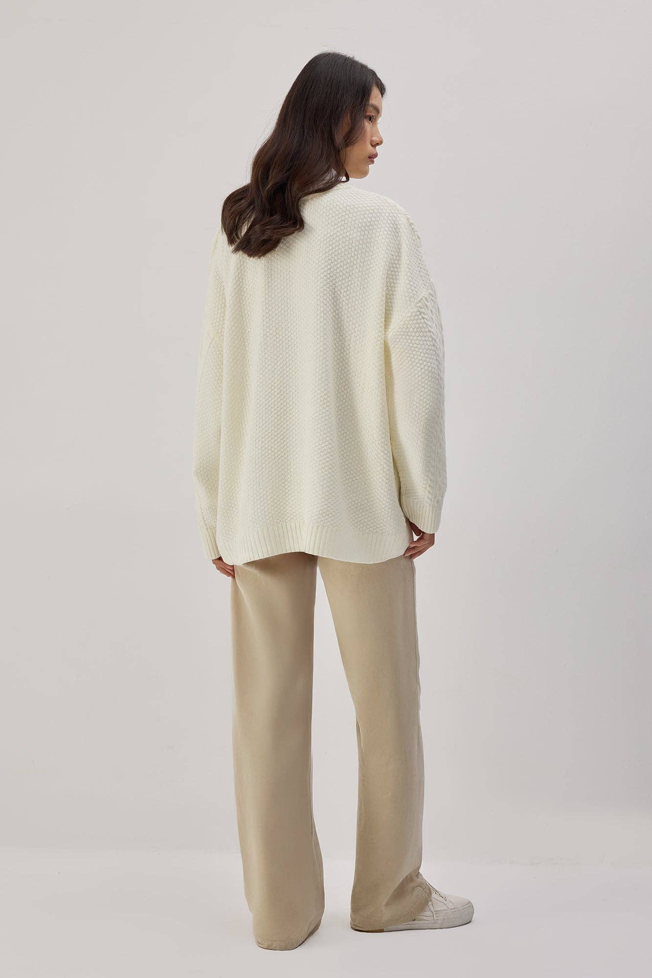Cardigan in maglia con dettagli a fiocco
