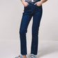 Jeans slim fit a vita alta