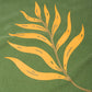 T-shirt pigmentata Confitera verde con stampa palmata
