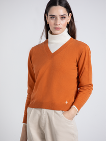 Maglione in maglia scollo a V vestibilità rilassata