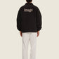 Giacca bomber nera unisex in cotone organico