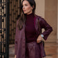 Camicia in ecopelle con nodo laterale