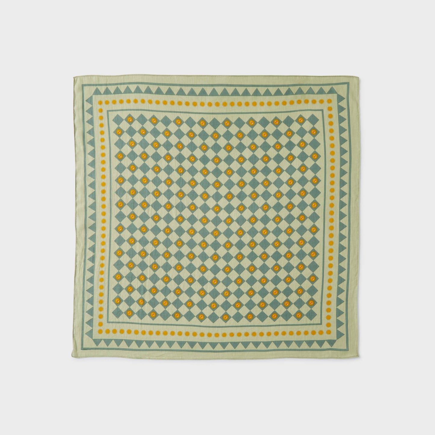 Foulard in cotone biologico Romane verde