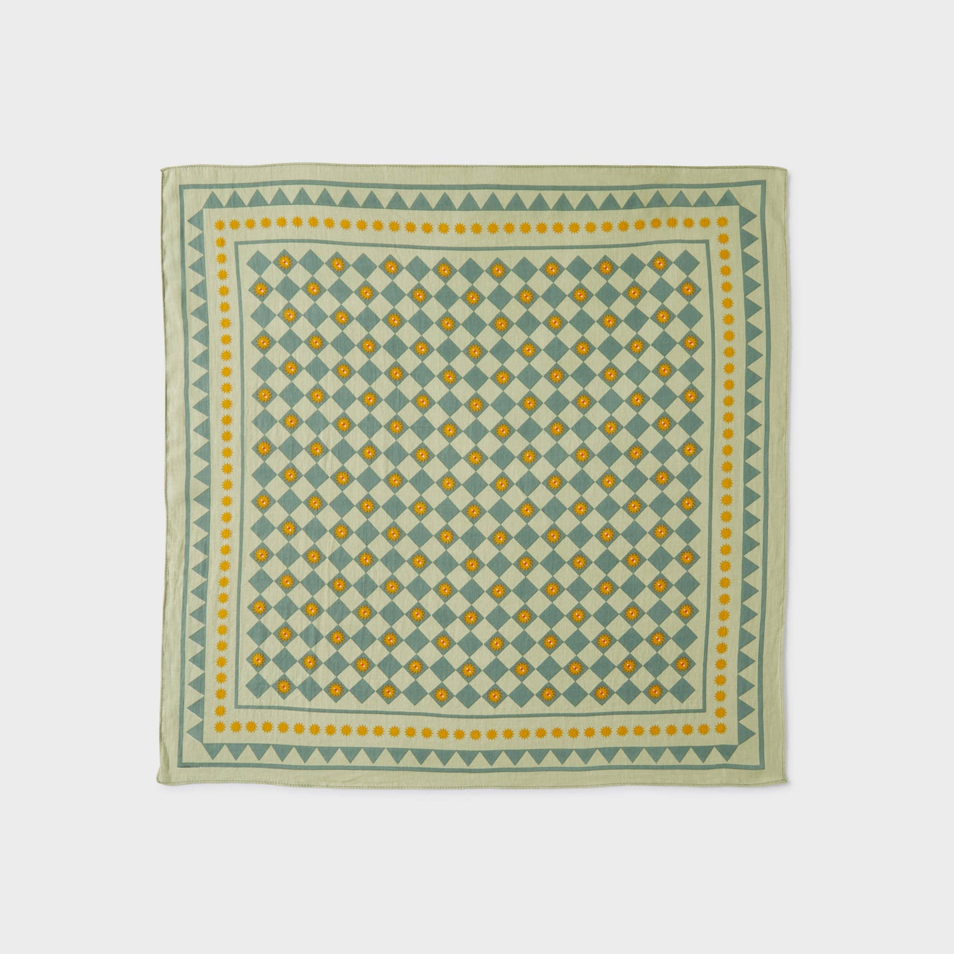 Foulard in cotone biologico Romane verde