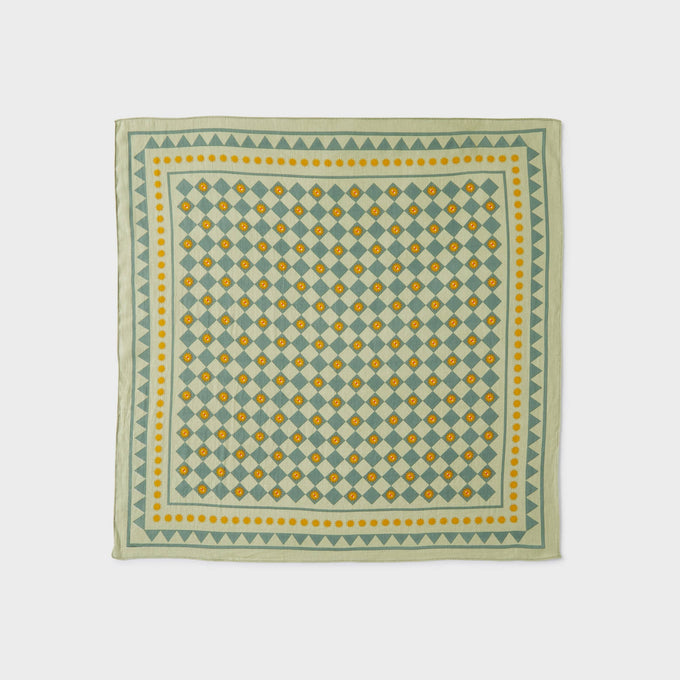 Foulard in cotone biologico Romane verde