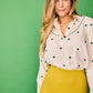 Camicia Bellota Ricamata con Trifogli