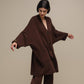 Cardigan cappotto in maglia oversize con bottoni