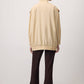 Giacca impermeabile ricamata beige