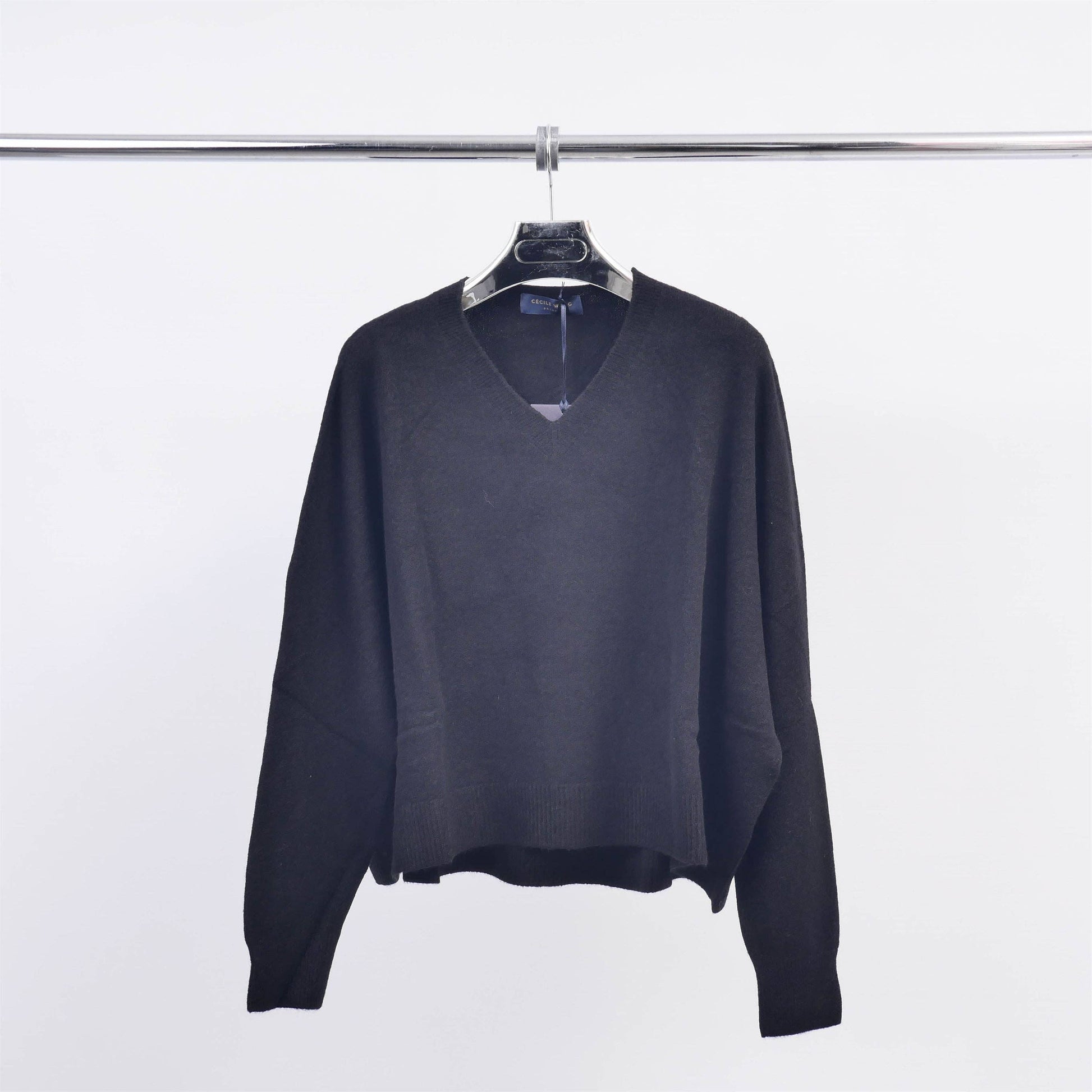 Maglione oversize con scollo a V in maglia morbida