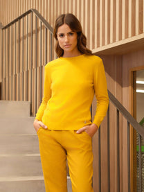 Maglia girocollo in lana e cashmere