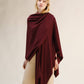 Maxi mantella in misto cashmere