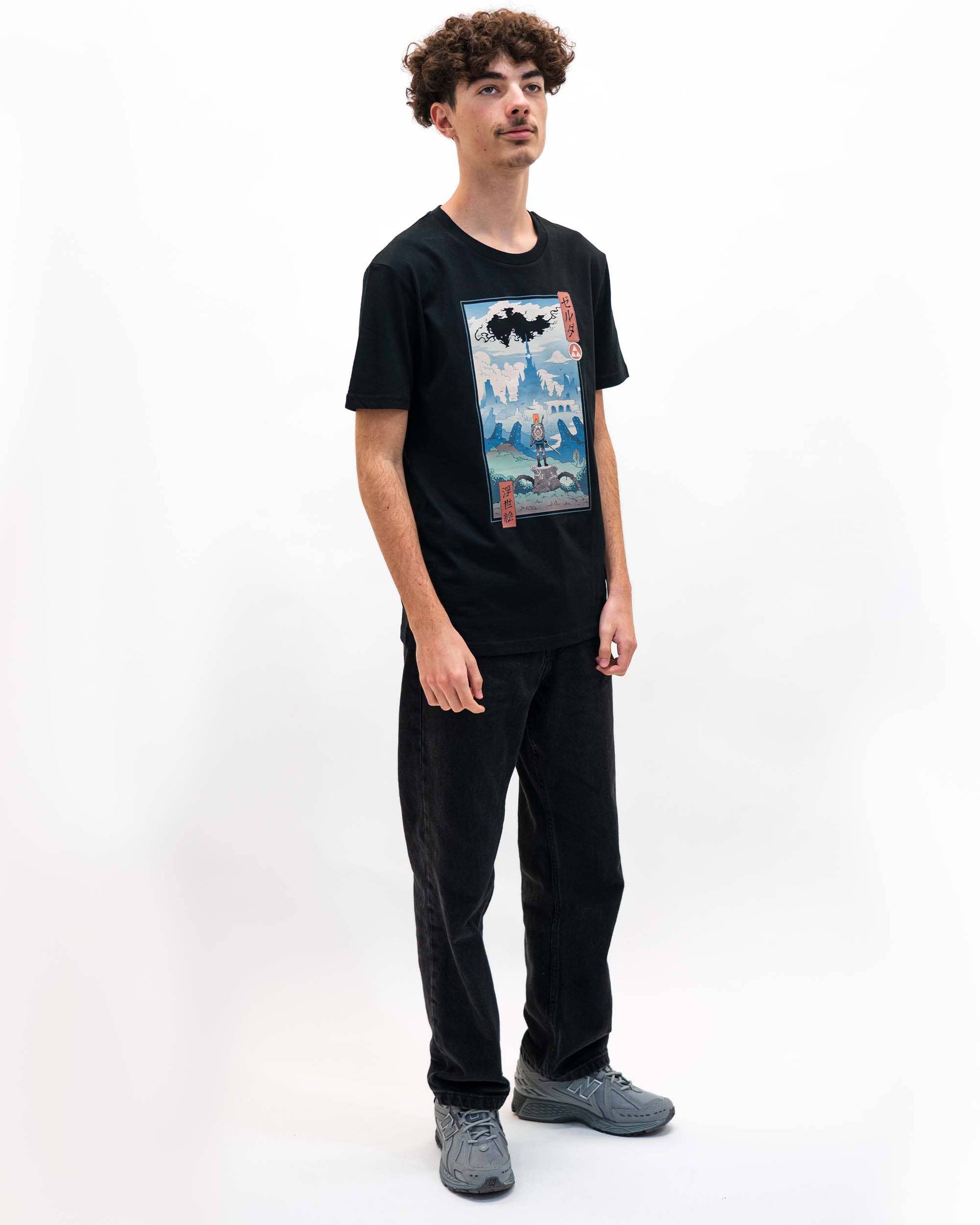 T-shirt unisex manga Ukiyo-e ispirata a Zelda
