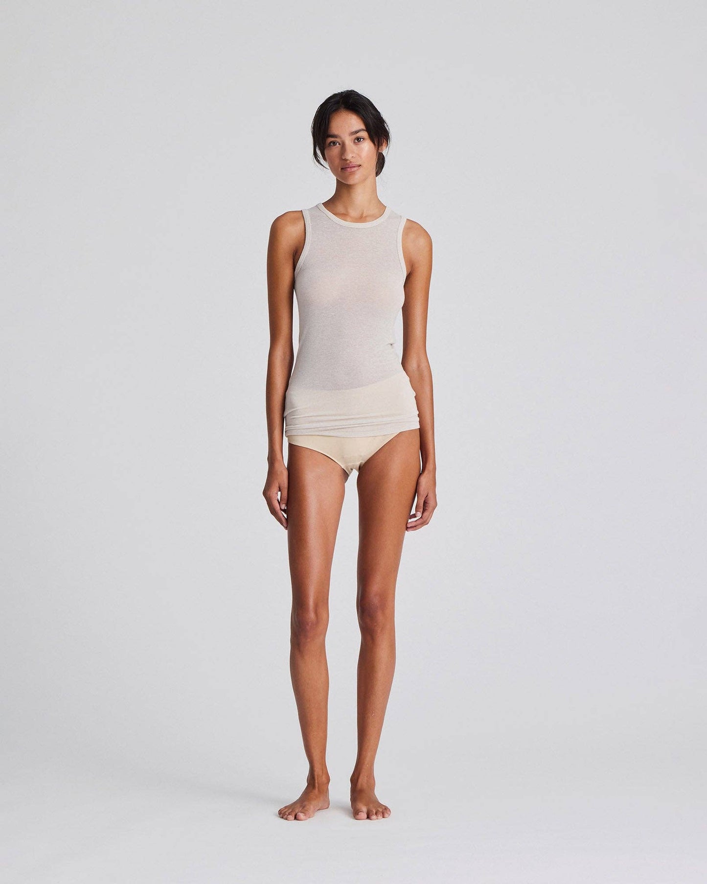 Top in lana Alberte grigio mattino