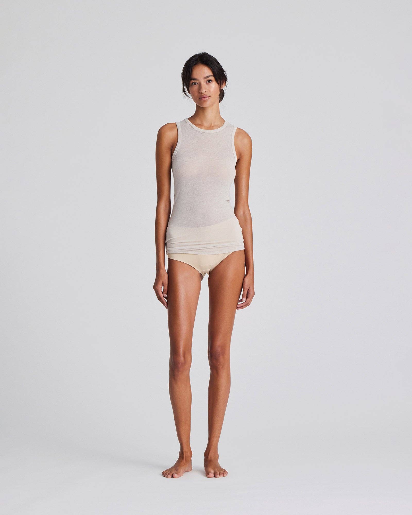 Top in lana Alberte grigio mattino