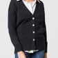 Cardigan con bottoni in madreperla in lana e cashmere