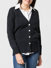 Cardigan con bottoni in madreperla in lana e cashmere