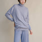 Maglione dolcevita classico in misto cashmere
