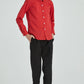 Camicia rossa bambino easy iron con taschino