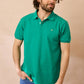 Polo Gaston verde elettrico in cotone biologico