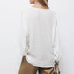 Blusa bianca con coulisse in vita