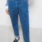 Jeans in denim con cintura