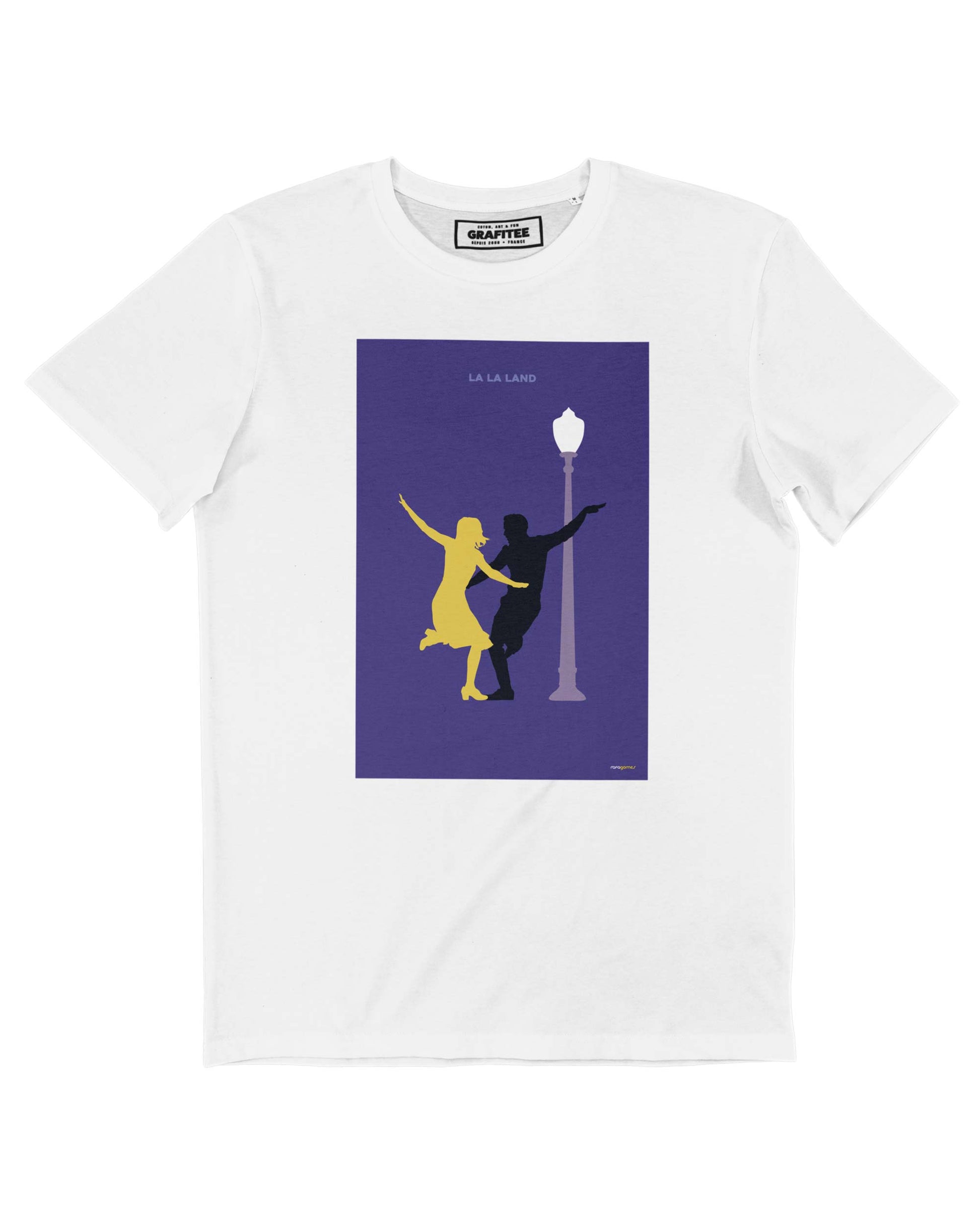 T-shirt Unisex La La Land in Cotone Biologico con Stampa Cinematografica