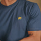 T-shirt essenziale in cotone biologico blu
